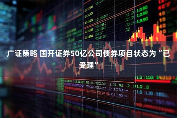 广证策略 国开证券50亿公司债券项目状态为“已受理”